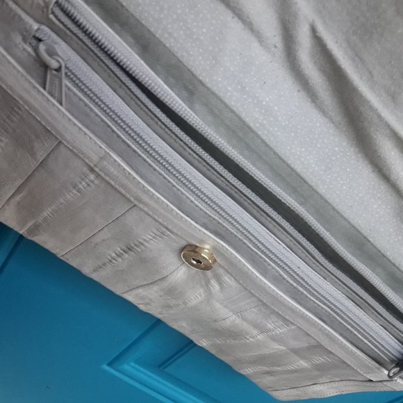 Softest Leather Vintage Handbag Purse Clutch with Strap Genuine Eelskin Bag - Picture 7 of 16